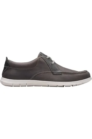 Clarks Męska Flexway Lace, jasnoszara Lea, 46 EU, , 46 EU