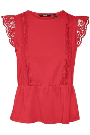 VERO MODA VMCAIA SL LACE TOP JRS top top damski, , XXL