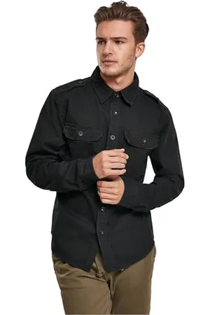 Build Your Brand Vintage Shirt Longsleeve męska czarna S, , S