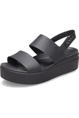 Crocs Brooklyn Low Wedge Sandały Kobiety, Czarny, 42/43 EU