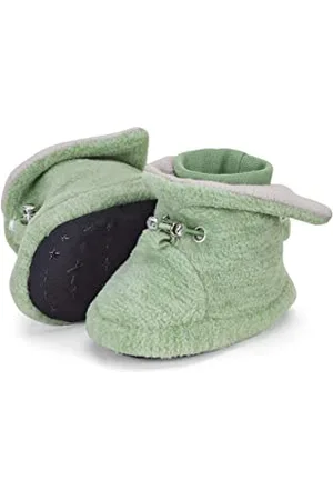 Sterntaler Baby chłopięce kapcie niemowlęce kozaki dla niemowląt Melanż - kapcie niemowlęce - Mid-Top buty niemowlęce z gumową podeszwą - zielone, , 16 EU