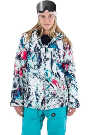 Hurley Damska kurtka śnieżna Waverunner 3 m, wielokolorowa, L, , L