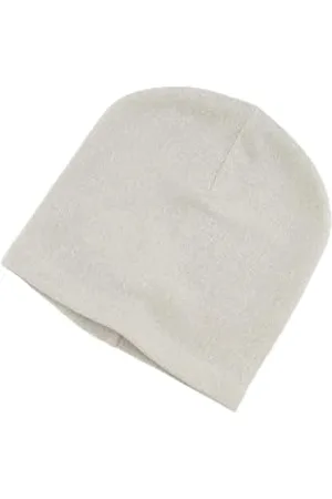 Ulla Popken Damska czapka typu beanie, melanżowa, wewnątrz miękka szorstka czapka z dzianiny, kamienny biały, rozmiar uniwersalny, , jeden rozmiar