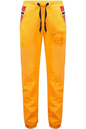 Geographical Norway Moovie męskie spodnie dresowe z nadrukiem w stylu swobodnym - wysokiej jakości odzież sportowa wygodna miękka - dres męski z bawełny, , XL