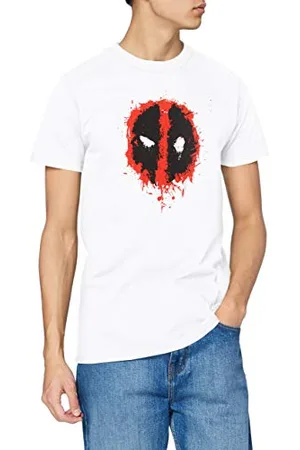 Marvel Męska koszulka z logo Deadpool Paint, , L