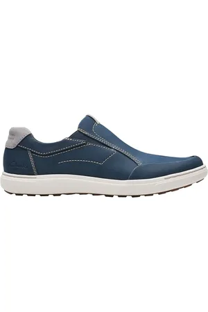 Clarks Męski Mapstone Step Loafer Flat, granatowy, nubuk, 43 EU, , 44 EU