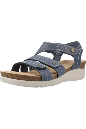 Clarks Damskie sandały Calenne Clara, niebieskie Combi, 39 EU, , 40 EU