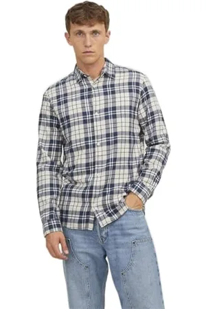 JACK & JONES Bestseller A/S Męska koszulka Jorjoshua Check Ls koszula rekreacyjna, , M