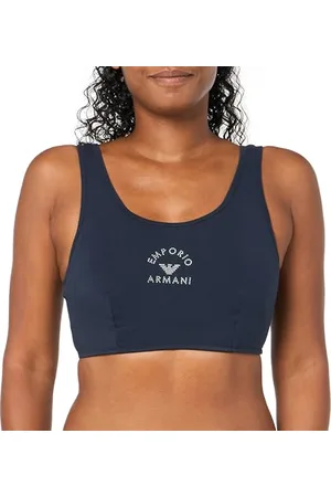 Emporio Armani Elastyczne bawełniane ćwieki, Logoband Bralette, , L