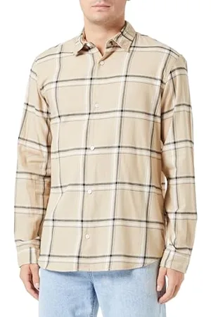 JACK & JONES Bestseller A/S Męska koszulka Jorjoshua Check Ls koszula rekreacyjna, , S