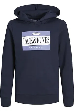 JACK & JONES Jorarthur Sweat Hood Sn Jnr bluza z kapturem dla chłopców, , 176