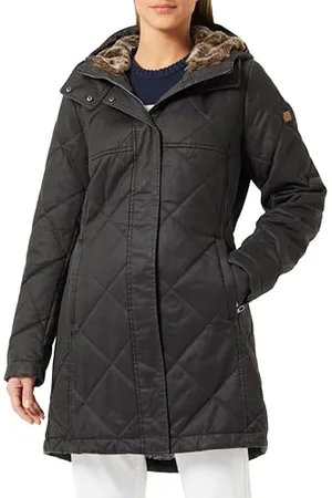 Camel Active Damski płaszcz pikowany w stylu vintage, , 48