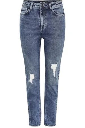 Pieces® PCBELLA HW TAP Dest ANK Jeans MB406 NOOS, , 29W / 32L