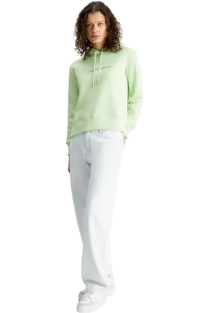 Calvin Klein Jeans Damska bluza z kapturem Monologo Regular, , L