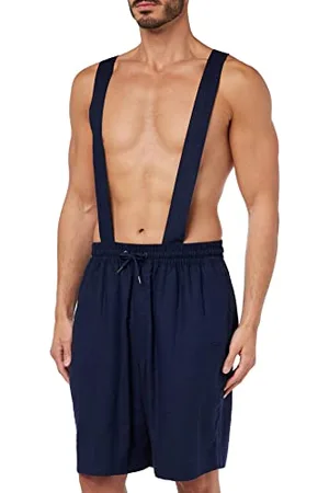 Emporio Armani Męskie spodenki Emporio Armani Superfine Linen Blend Bermuda, granatowe, XL, , XL