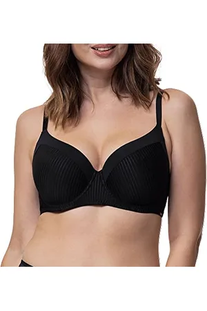 Dorina Damski biustonosz z fiszbinami, lekko wyściełany, Demi T-Shirt Biustonosz Full Cup, Carmen, beżowy, 100E, , 75D