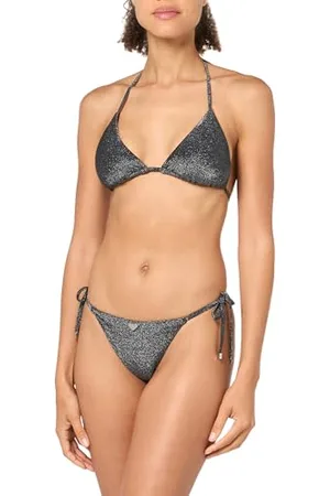 Emporio Armani Trójkąt i sznurek brazylijski zestaw bikini Lurex, , M