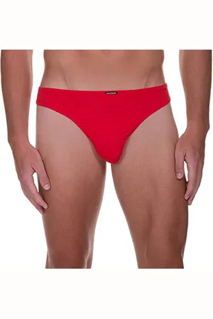 Bruno Banani Tangas męskie, Czerwony (Red Check 1070), L