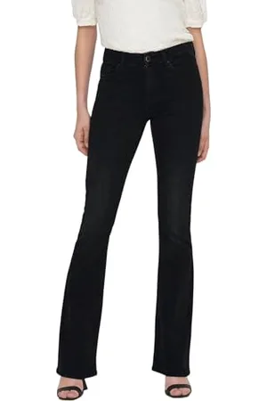 ONLY Damskie spodnie jeansowe ONLBLUSH MID Flared DNM TAI1099 NOOS ze stretchem, , M/34, , (M) W / 34L