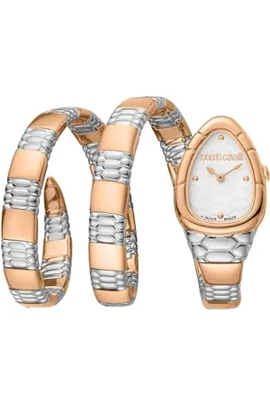 Roberto Cavalli Damski analogowy zegarek kwarcowy z paskiem ze stali nierdzewnej RV1L186M0061, , moda