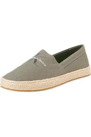 Calvin Klein Jeans Męski Espadrille Slipon ML, Dusty Olive, 8 UK, , 40.5 EU