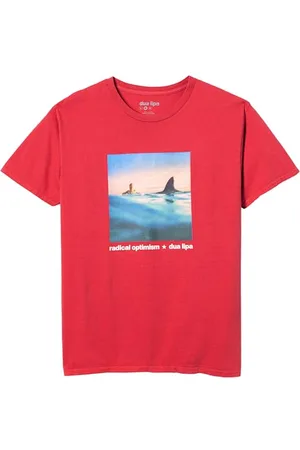 Sony Dua Lipa Oficjalna koszulka Merch Radical Optimism, czerwona, , S