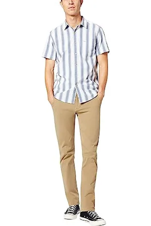 Dockers Męskie spodnie Alpha Khaki 360 wąskie