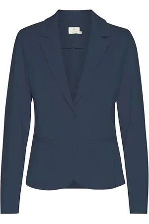 Kaffe Damska marynarka Jersey Single-Breasted Notch Lapel Regular Fit Długie Rękawy Kobiety, , L