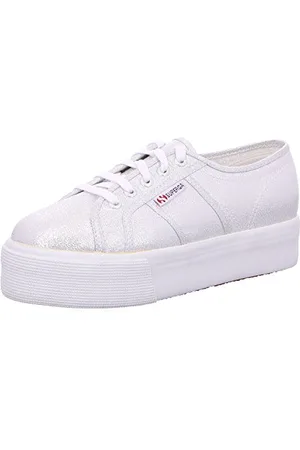 Superga 2790-lamew damskie buty typu sneaker, szary - Grau Grey Silver 031-40 EU