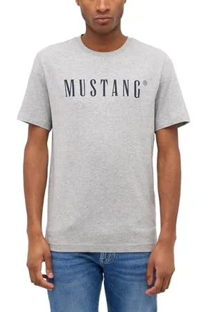 Mustang Męski T-shirt Austin - Regular Fit S-3XL biały czarny zielony beżowy czerwony szary bawełna, , XL