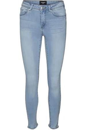 VERO MODA Vmtanya Mr S Piping dżinsy damskie Vi352 Noos, (light blue denim), S