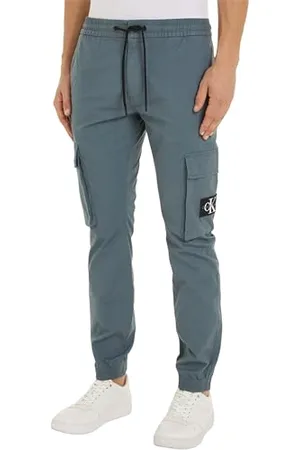 Calvin Klein Jeans Męskie obcisłe sprane spodnie cargo ze stretchem, , XXS