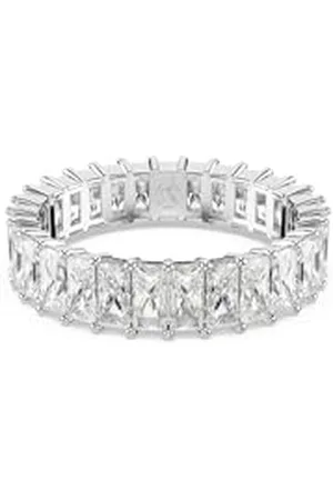 Swarovski Pierścionek Matrix, Szlif schodkowy typu baguette, , Powłoka z rodu