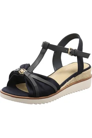 TOM TAILOR Damskie sandały klinowe 5390290004, granatowe, 42 EU, , 42 EU