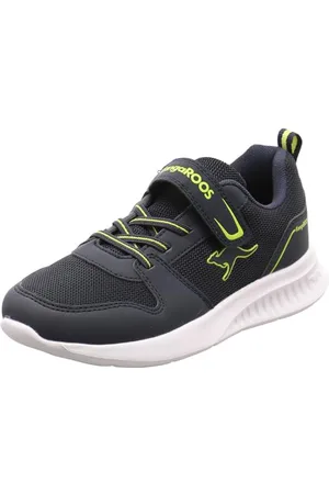 KangaROOS Mixed Kids Kl-Gary Ev Basket, Limonka Dk Navy, 34