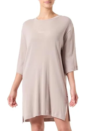 HUGO BOSS BOSS Damska sukienka nocna Betty, Otwarty beżowy298, L