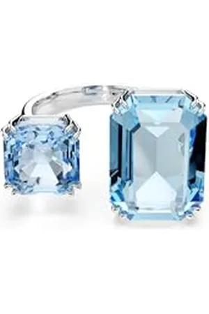 Swarovski Otwarty pierścionek Millenia, Szlif ośmiokątny, , Powłoka z rodu