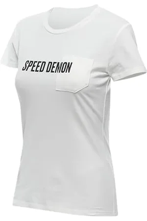 Dainese Koszulka Demon Pocket Wmn, luźna bawełniana koszulka z okrągłym dekoltem, damska, Blanc De Blanc, S, , S
