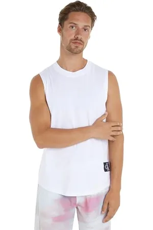 Calvin Klein Jeans Męska koszulka z dzianiny Monologo Badge S/S, , XXL