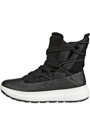 Ecco Damen Solice Wide Lace Goretex Waterproof Primaloft Insulated Schneestiefel, Schwarz/Schwarz, 35.5/36 EU