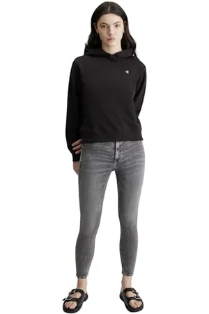 Calvin Klein Jeans Damska bluza z kapturem Ck Embro Badge Regular, , XXS