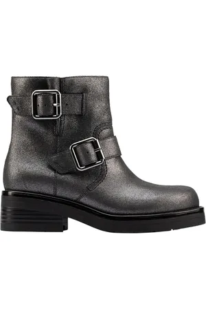 Clarks Premium Damskie modne buty z klamrą Rebelle, Pewter Metallic, 39 EU, , 39 EU