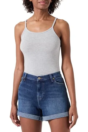 7 for all Mankind Mid ROLL spodenki Sea Star, , 31