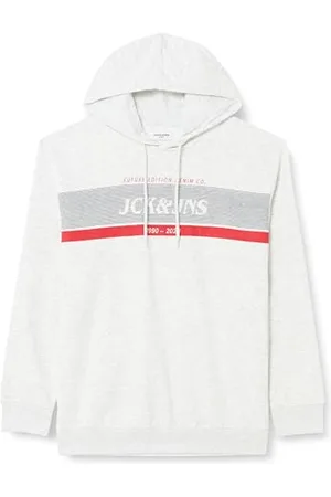 JACK & JONES Bestseller A/S Męska bluza z kapturem Jjalex Sweat Hood Pls, , 5XL duże rozmiary