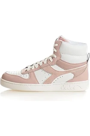 Diadora Magic Basket Mid Leather Wn, Trampki damskie, White/Peach Whip, 36 EU, , 36 EU