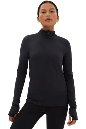 GIRLFRIEND COLLECTIVE Women’s Long Sleeve Half Zip Shirt for Yoga, Fitness, Sport, Breathable and Functional, Quick Dry, Sweat Wicking, Sizes XXS-6XL