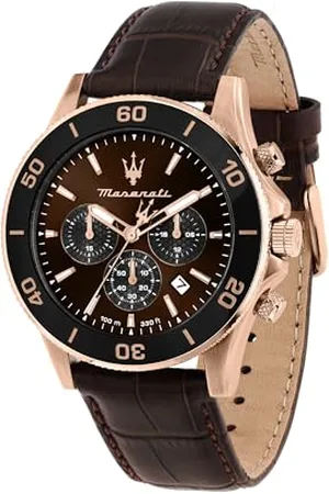 Maserati Limited Edition Męski zegarek, chronograf, analogowy, skórzany pasek, wodoodporny, kolekcja konkursowa - R8871600001, , 43.00, pasek