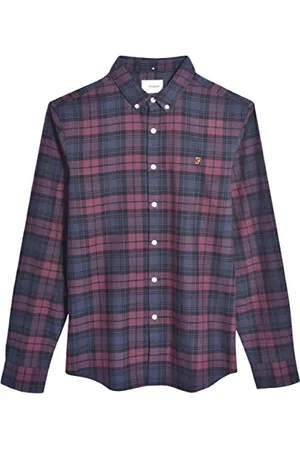 Farah Koszula męska Brewer Slim Fit Cotton Oxford, , 3XL