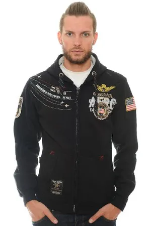 Geographical Norway Czarna bluza Faero, , S
