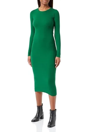 JACK & JONES JACK&JONES Damska sukienka JXFOREST STR LS, prążkowana sukienka, formalny ogród, S, , S